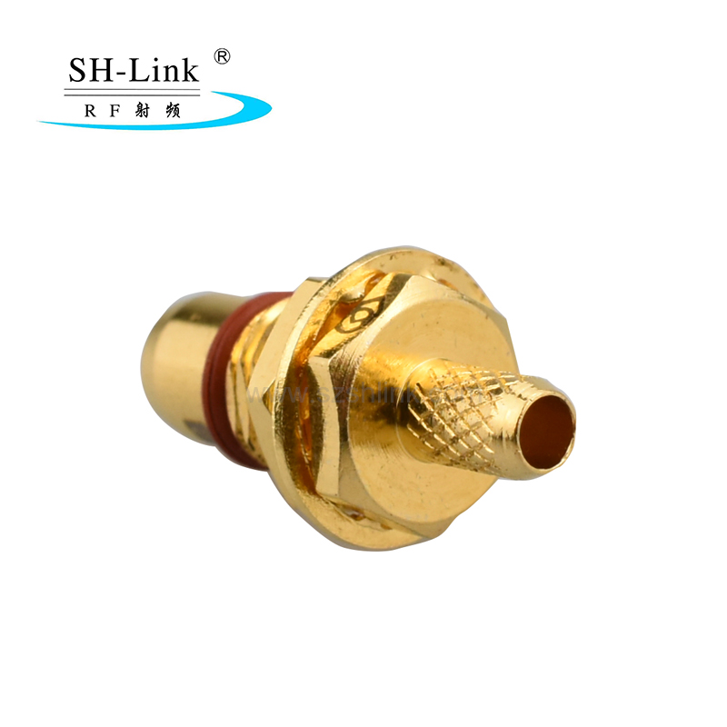 Straight BMA RF Coaxial Connector for Semi-flexible/rigid Cable